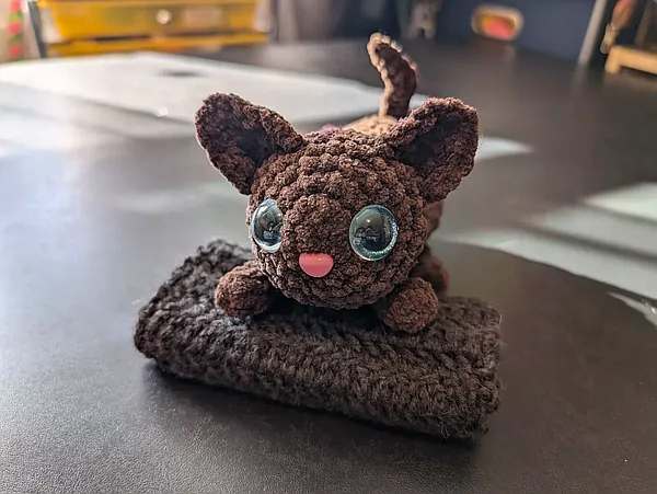 Crochet Brown Cat