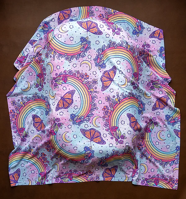 Butterfly Rainbow Swaddle