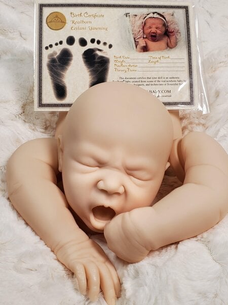 Yawning Kylie Preemie Reborn Baby doll high quality